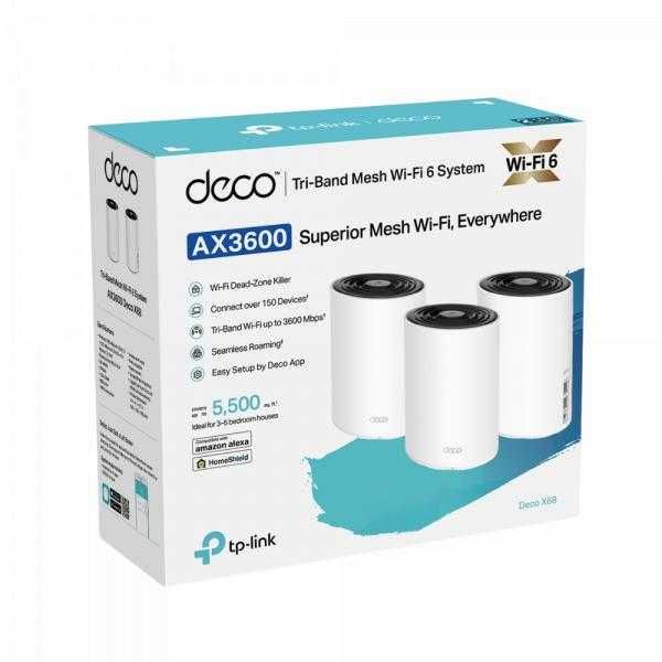 TP-Link Deco X68  (2-3 pack) Mesh WI-FI 6  AX3600