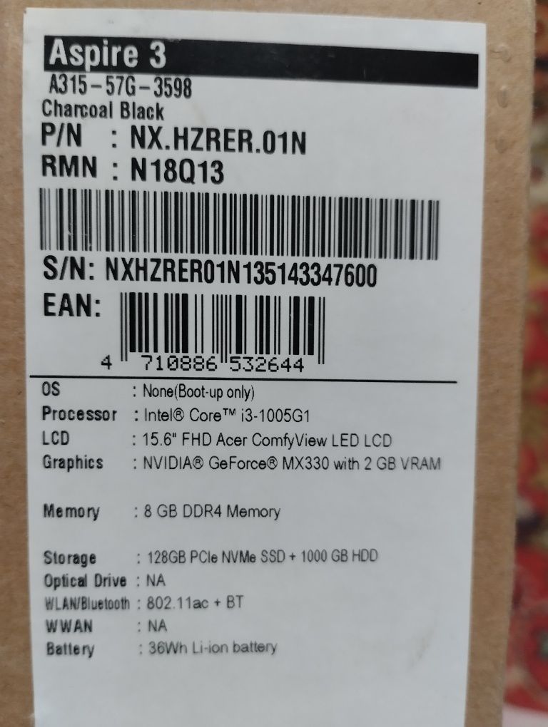 Ноутбук Acer Aspire 3