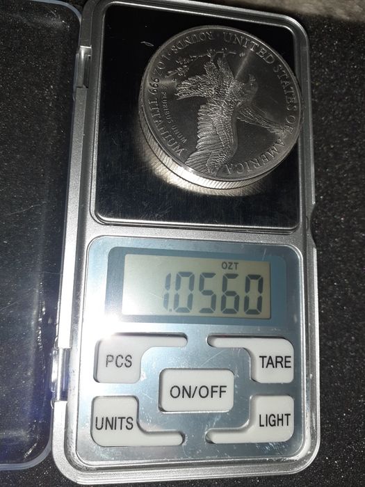Moneda din titan 999 de 1 oz ATE (American Titanium Eagle), 2021