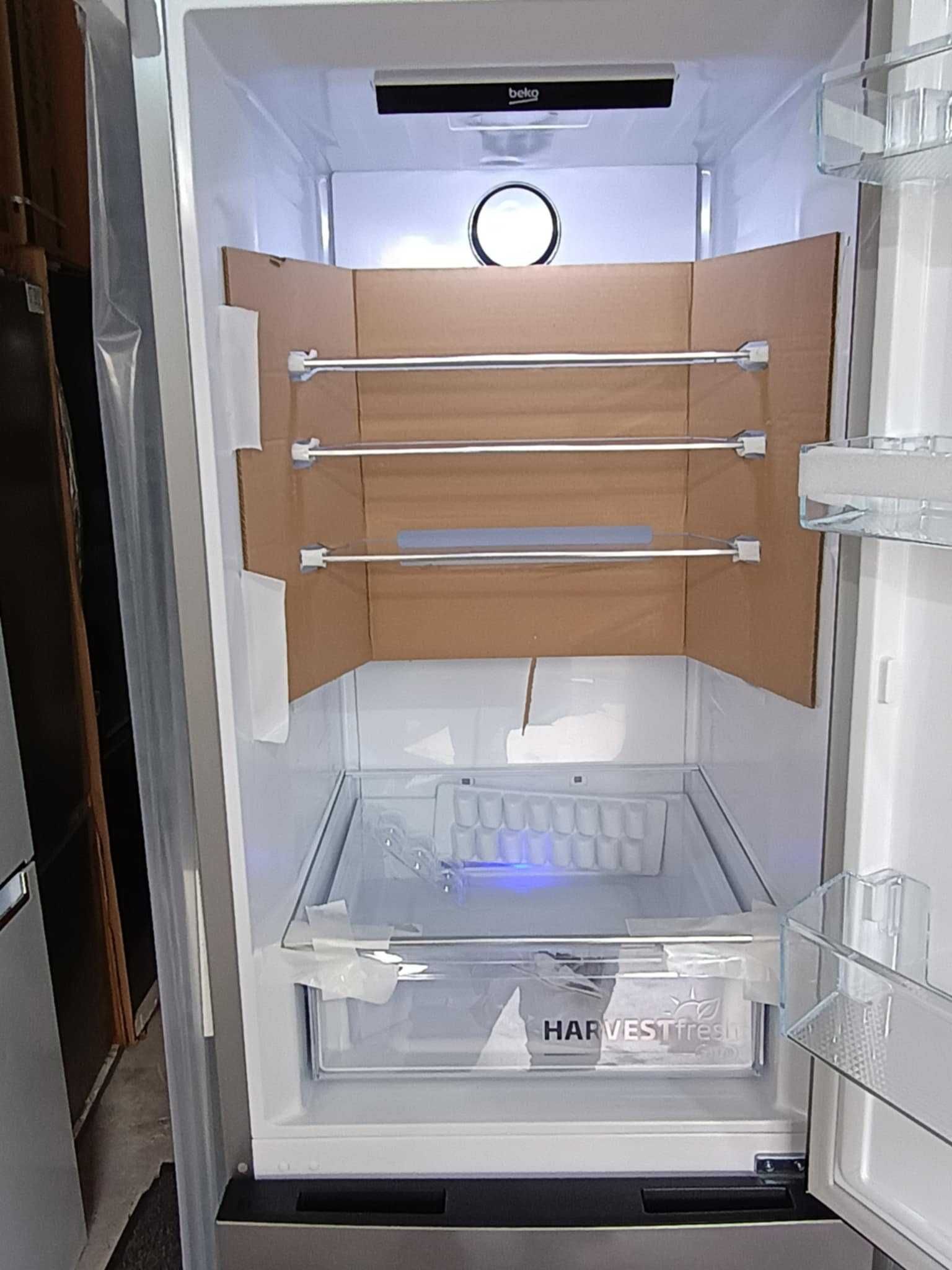 Нов Хладилник с фризер BEKO-БЕКО 186.5 см No Frost Harvest Fresh