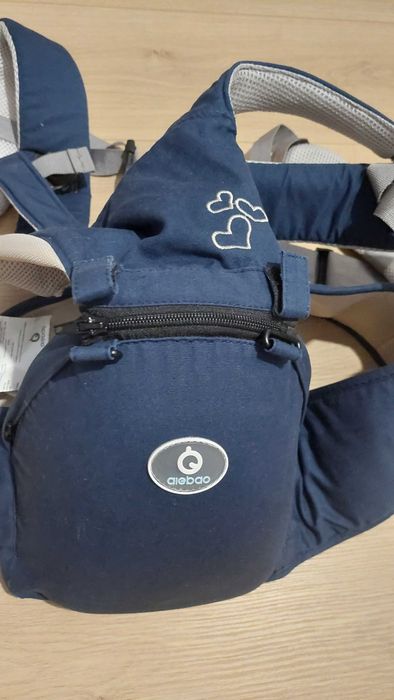 Ергономично кенгуру за деца с позиция напред и назад със столче