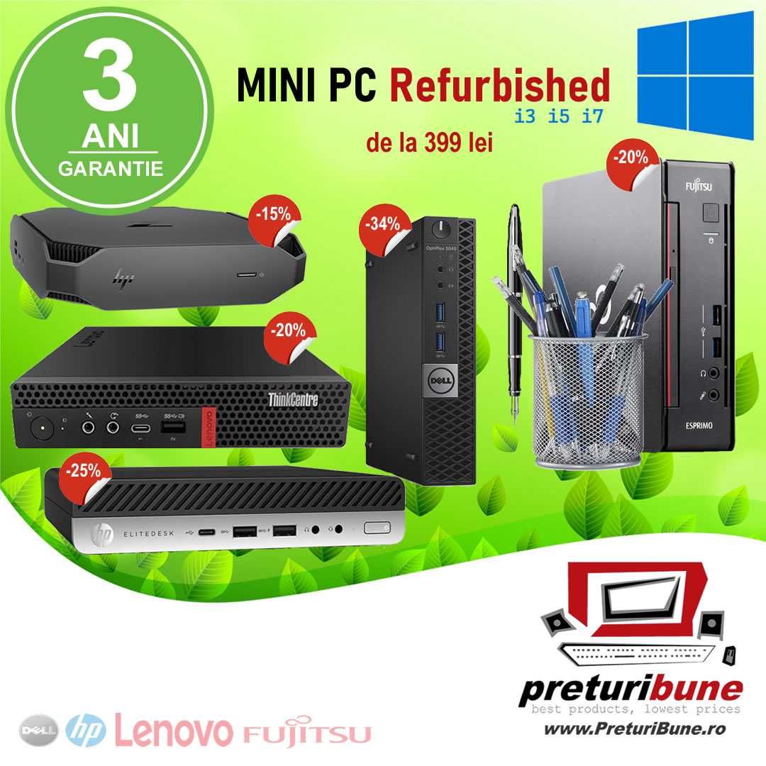 Mini Pc-uri: Lenovo, Dell, Hp, Fujitsu i3, i5, i7 gen6-gen9 gar. 3 ani