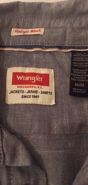 Cămașă originală Wrangler, gri, mărimea L