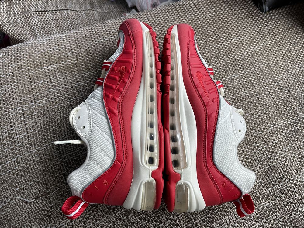 Nike Air Max 98 University Red Jordan Running Tennis Court Federer NBA