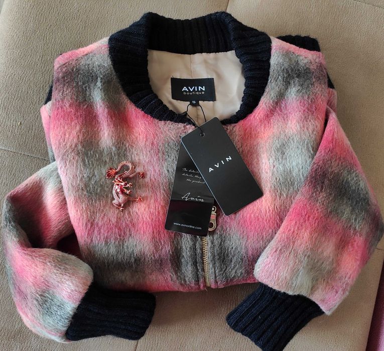 AVIN ново лимитирано вълнено яке бомбър размер S