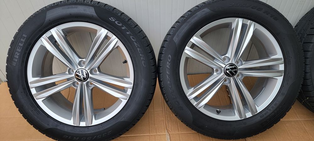 Jante Sebring  r 18 cu anvelope de iarna 235 55 18 vw tiguan,kodiaq