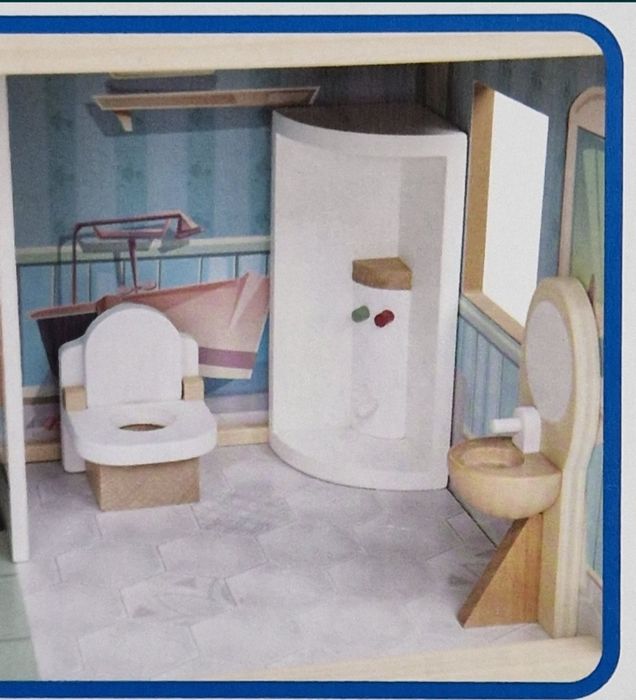 CASUTA pentru papusi din lemn, SIGILATA!