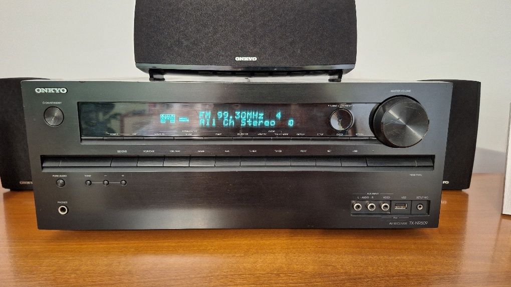 Av receiver Onkyo TX-NR509 cu sistem 5.1 onkyo Skc- 408 + woofer activ