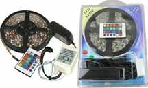 Banda LED RGB 3528 SMD 5 METRI multicolor 60 led/m telecomanda 2A