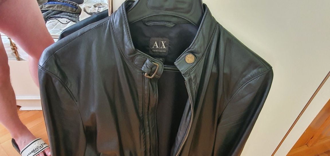 Кожено яке Armani