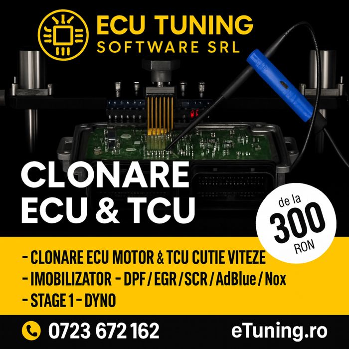 Clonare ECU motor si TCU calculator cutie de viteze
