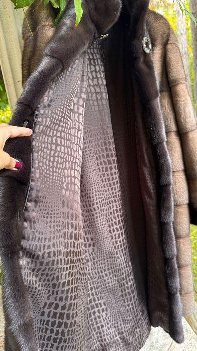 #90 Палто от норка.Визон.Яке от норка.Естествена кожа с косъм.