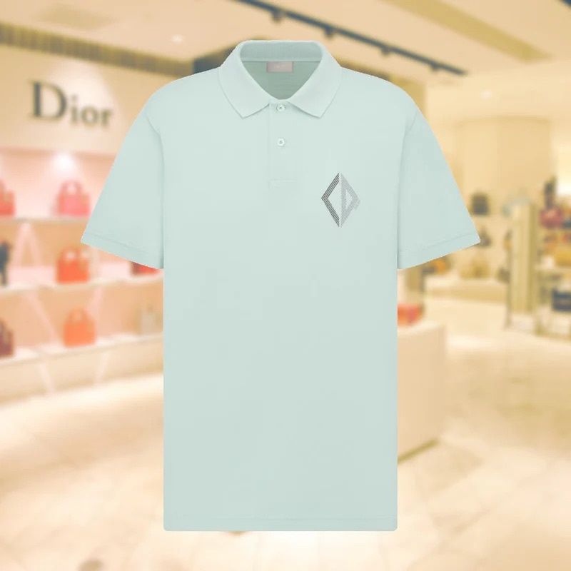 Поло тениска Dior с бродирано лого