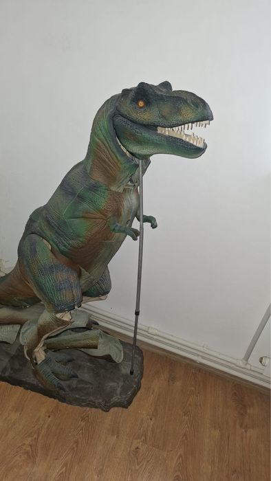 Dinozaur T-rex efectuat din bucati de  schelet,piele ,ochi si dinti
