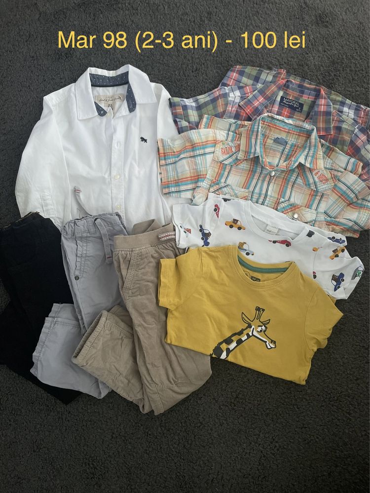 Lot hainute copii, marimi de la 86 la 110cm Zara, Mango, Mayoral