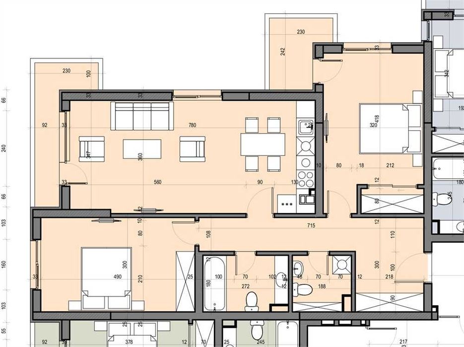 Продава се Тристаен апартамент в София, Малинова долина - 124 кв.м за 1964 €/кв.м - Снимка #4