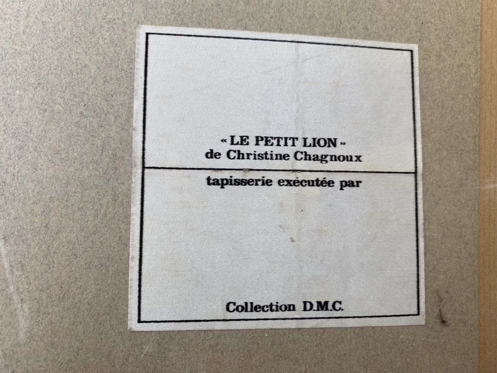 Tapiserie  63/43 cm “Le petit lion”din colectia DMC
