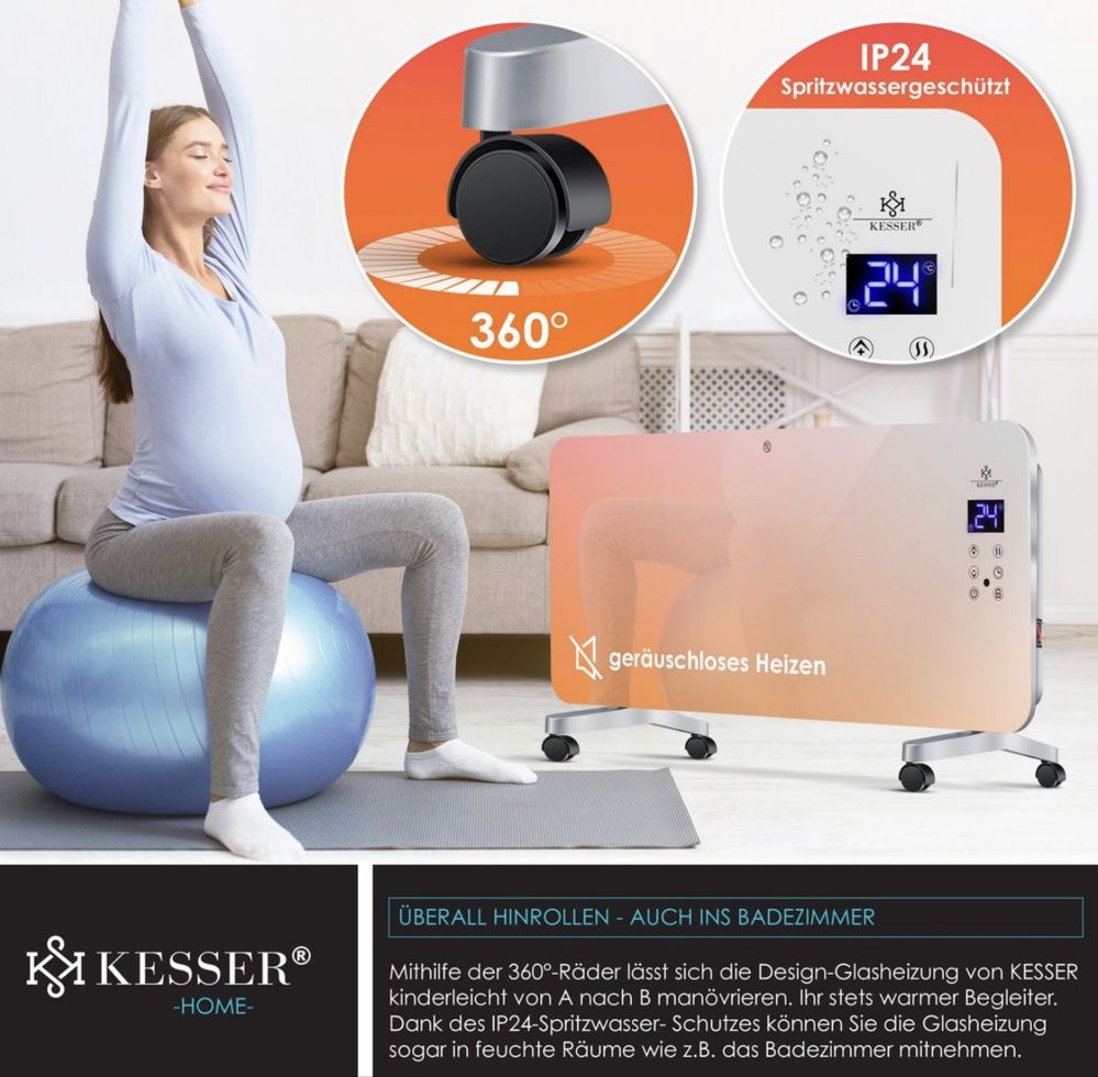 KESSER® Електрически стъклен нагревател