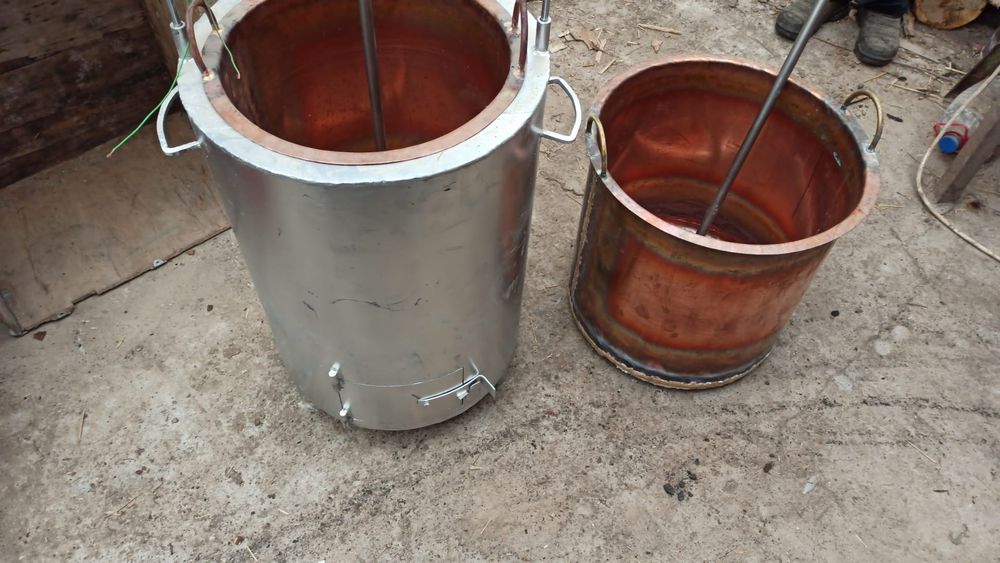 Oala cupru preparat magiun natural,vas căldare arama, cazan traditiona