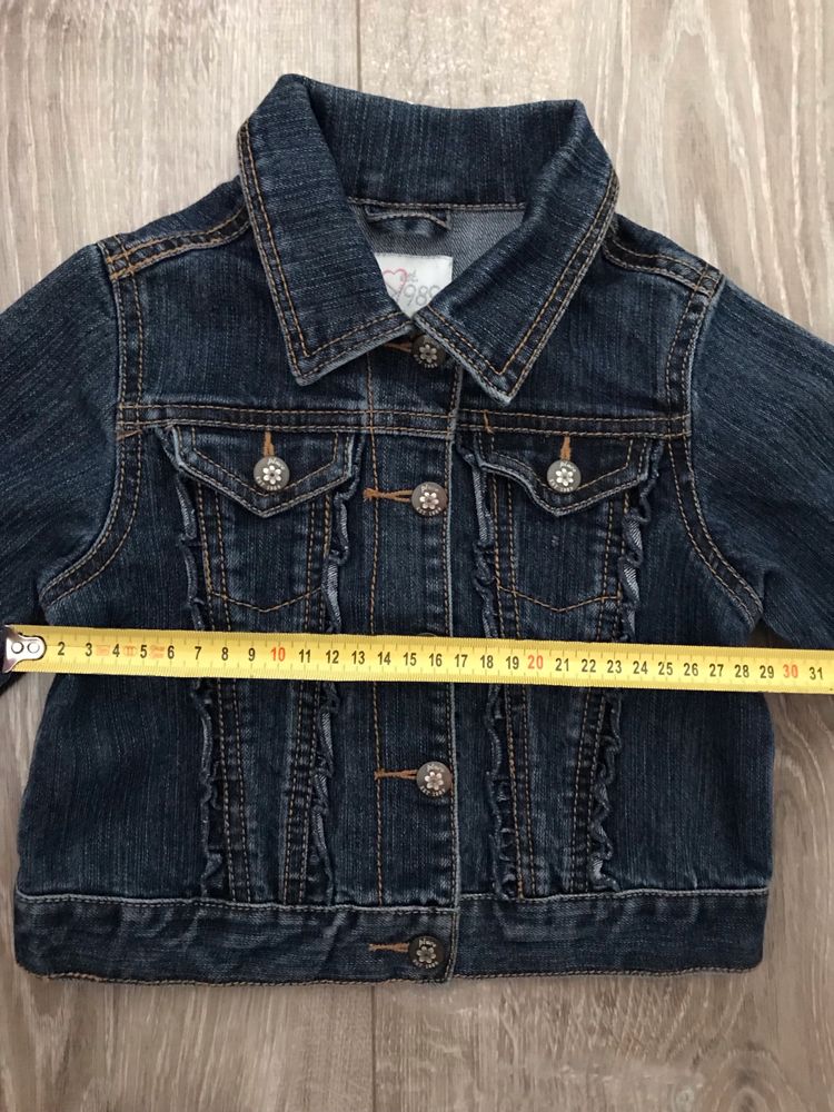Jacheta jeans cu volănașe pt.3 ani