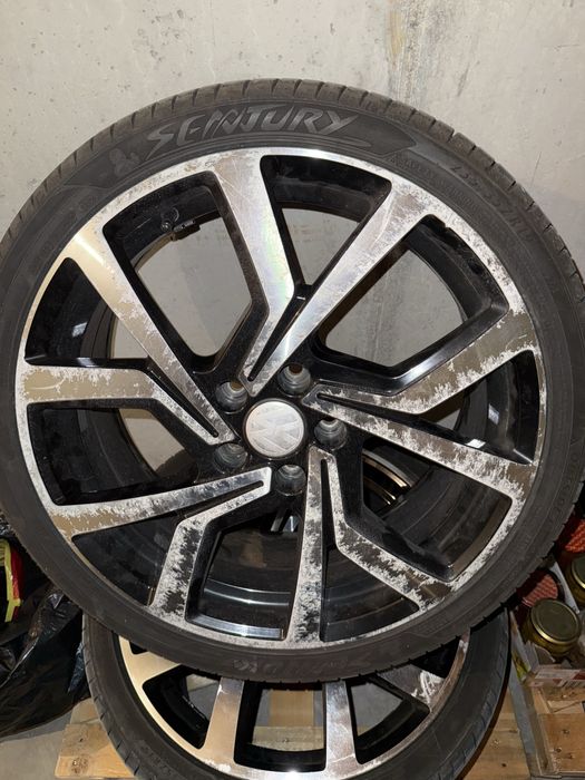 Джанти с гуми 19 5 х 112 VW GOLF GTI Бартер за 18-ски.