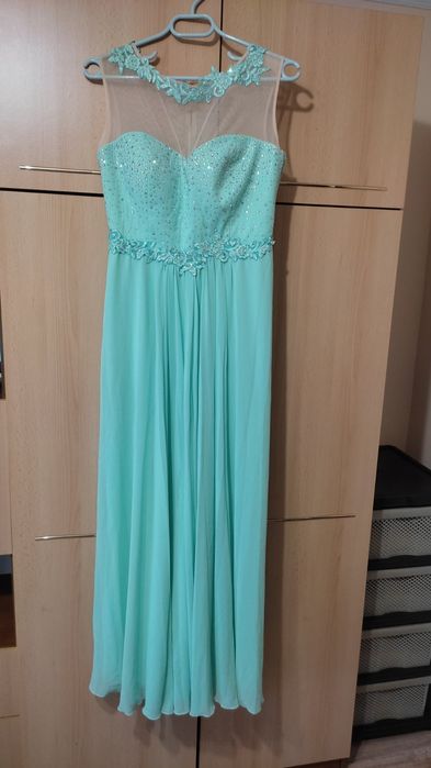 Зелена официална рокля