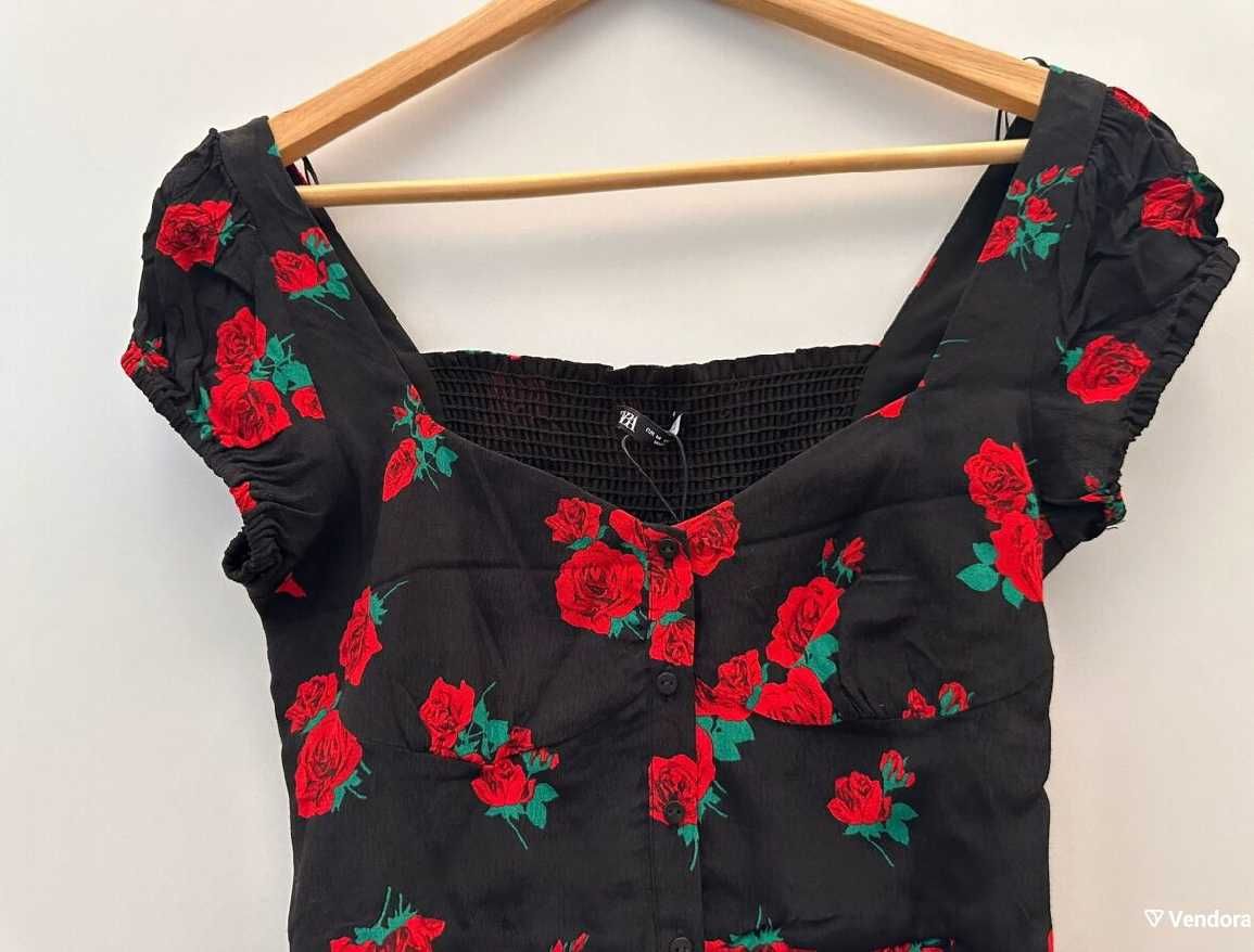 Топ на цветя Zara