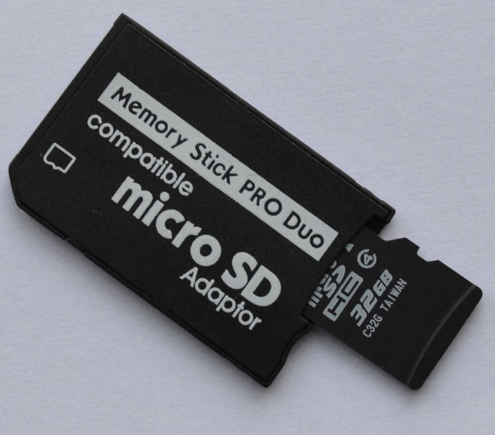 Адаптер для карт PSP Кардридер, Pro duo card adapterMicro SD Memory St