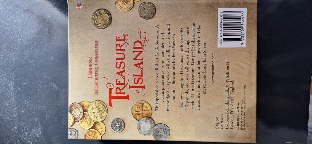Carte Tresure Island de Robert Louis Stevenson-editie limitată