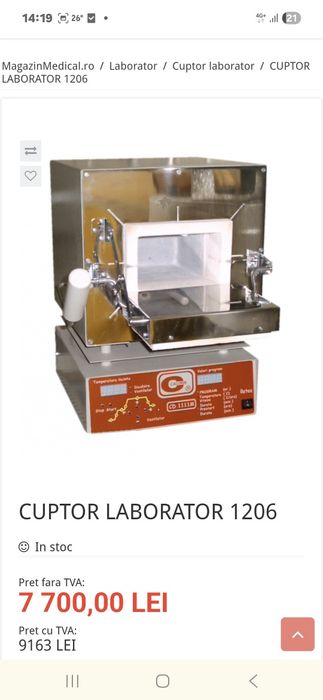 Sistem turnare aliaje centrifugă laborator tehnică dentară + cuptor