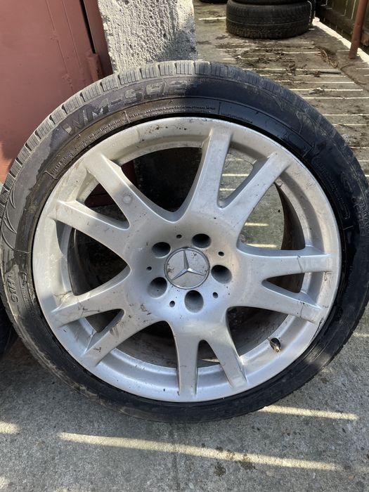 Jante aliaj Mercedes R17 + cauciucuri 5 x 112