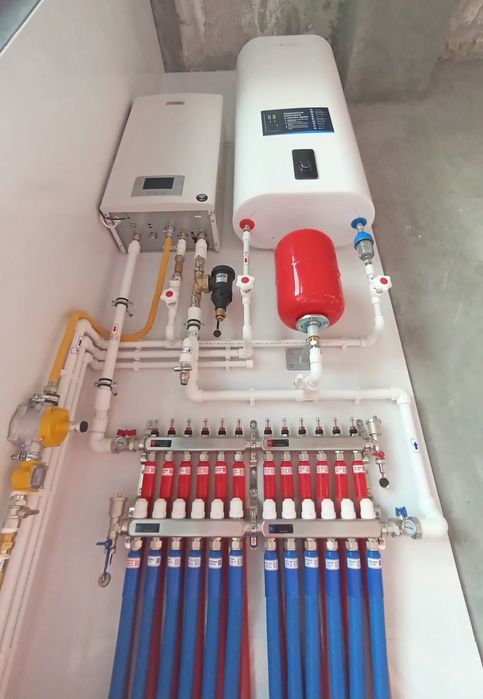 Монтаж систем отопления водоснабжения и канализации