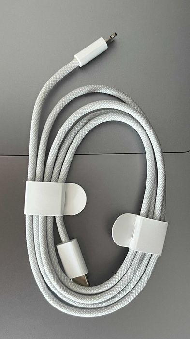 Cablu de date texturat / Incarcator Apple Iphone - USB-C / Lightning