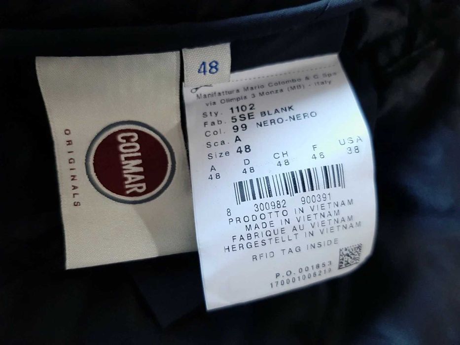 Colmar Quilted Колмар Дамско Яке Размер 48/38 Черно Пролетно Ватирано