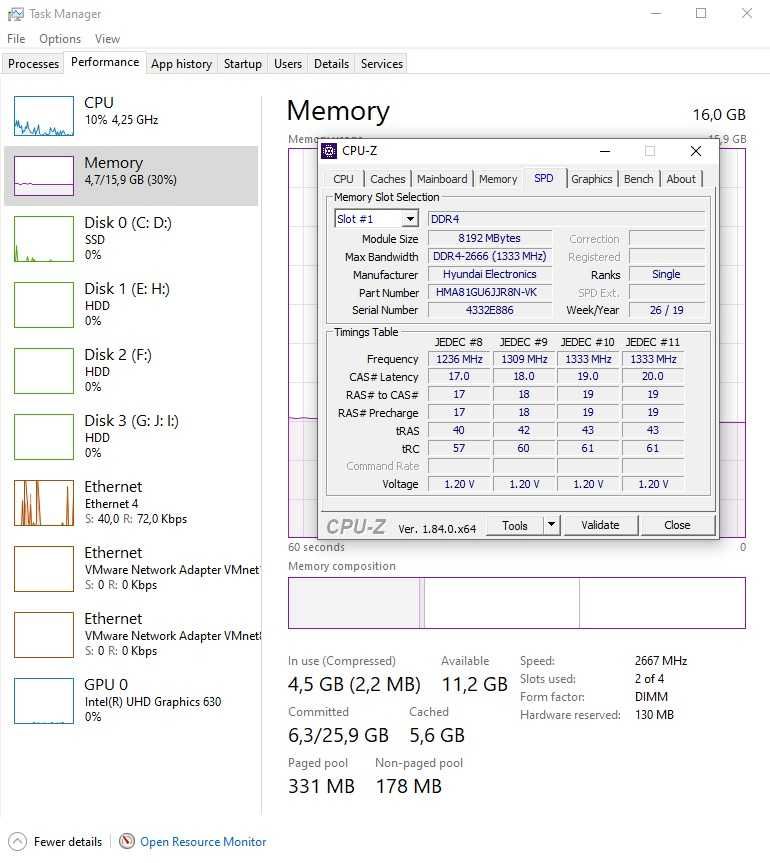 Геймърси Компютър без видеокарта i5 9500 16G DDR4 2666 ssd NEW 256 RGB