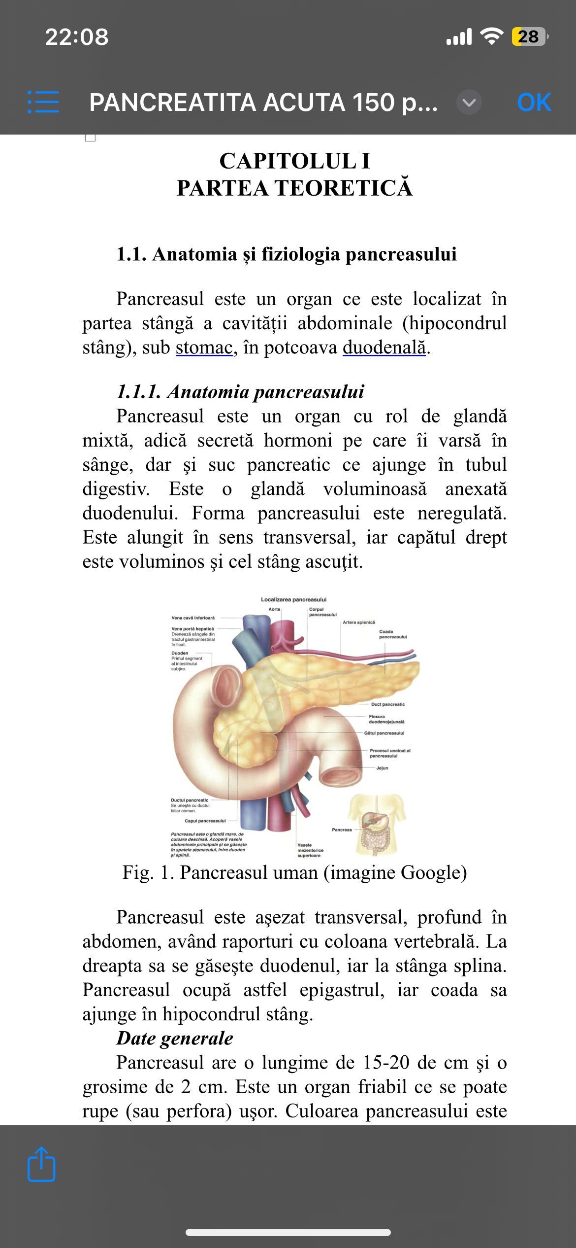 Îngrijirea pacientului cu pancreatită acută