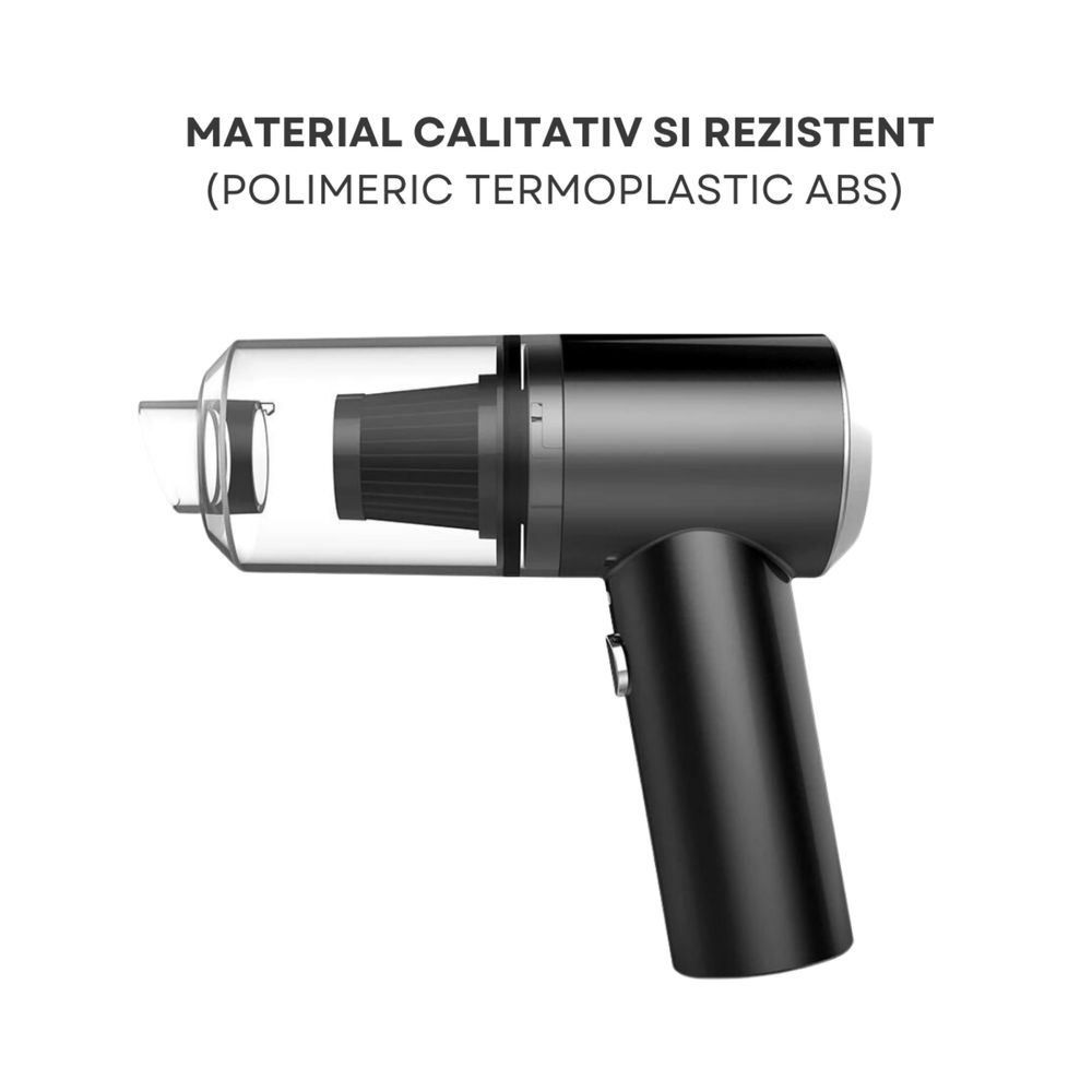Aspirator auto portabil, 2 in 1, fara fir, acumulator 2000mAh