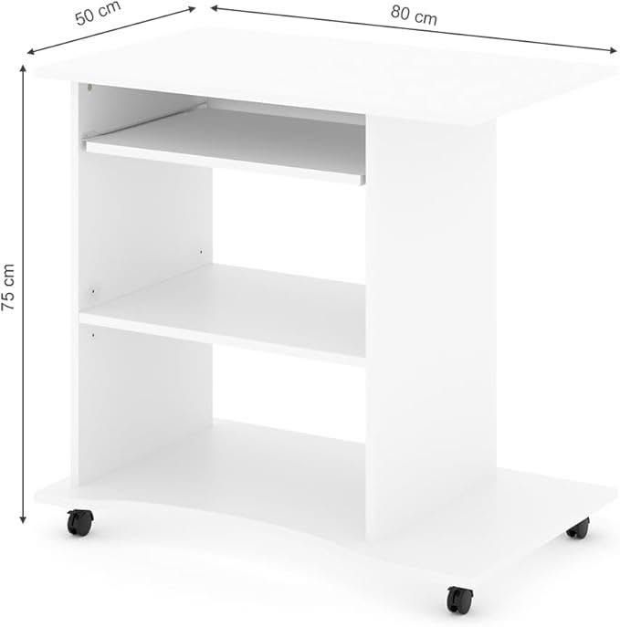 Бюро Vicco Harm 80 x 50 cm Бяло