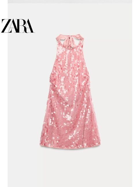 Розова рокля Zara
