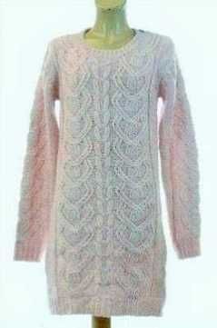 Rochie Noua tip pulover mai lung de la Next, lana extrafina, S, M