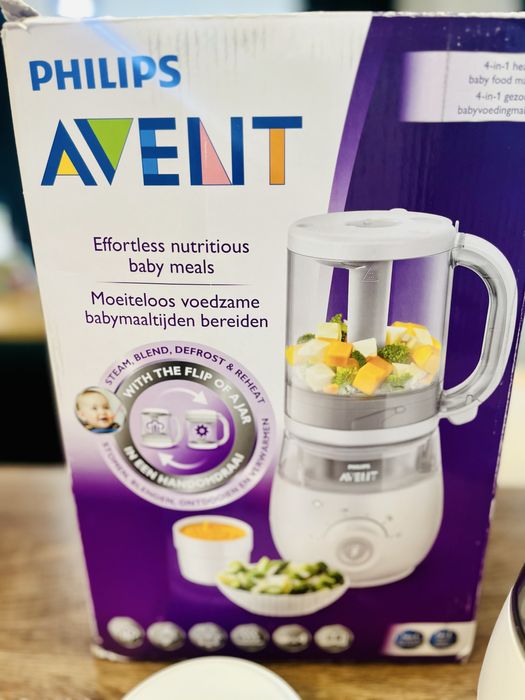 Philips Avent 4в1 Уред за готвене на пара за бебе захранване