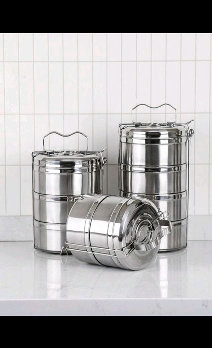 Caserola prânz inox stivuibila 2 etaje