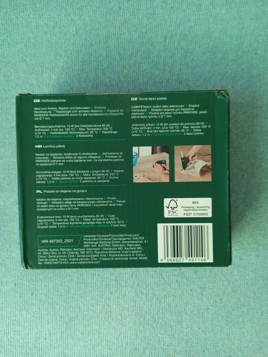 pistol de lipit la cald parkside