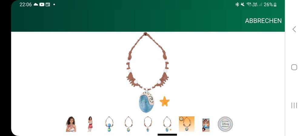 Светещото колие-мида на Vaiana Moana от Jakks Pacifik оригинал  Дисни