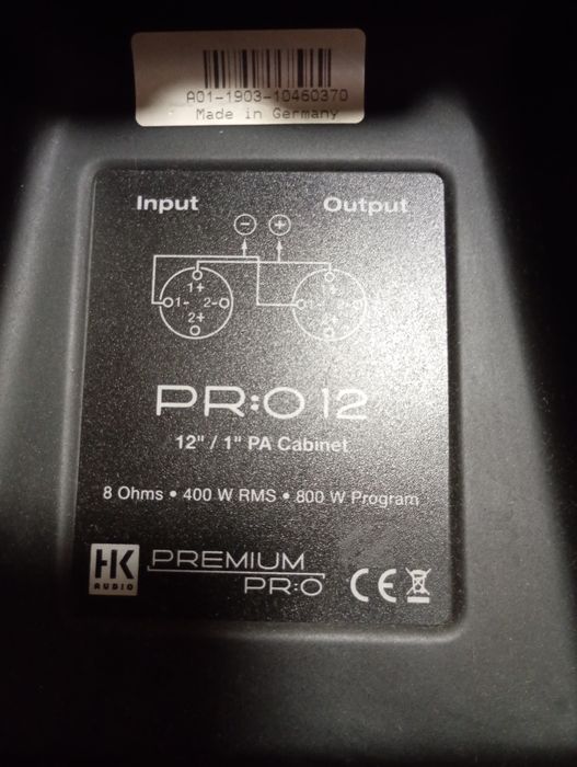 Vând 2 boxe hk pro 12