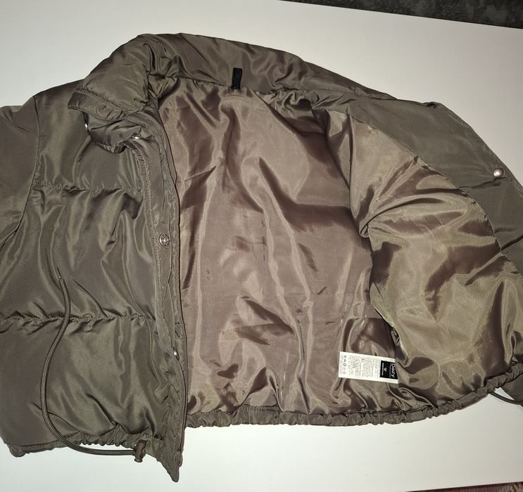 Дамско късо яке тъмно зелено