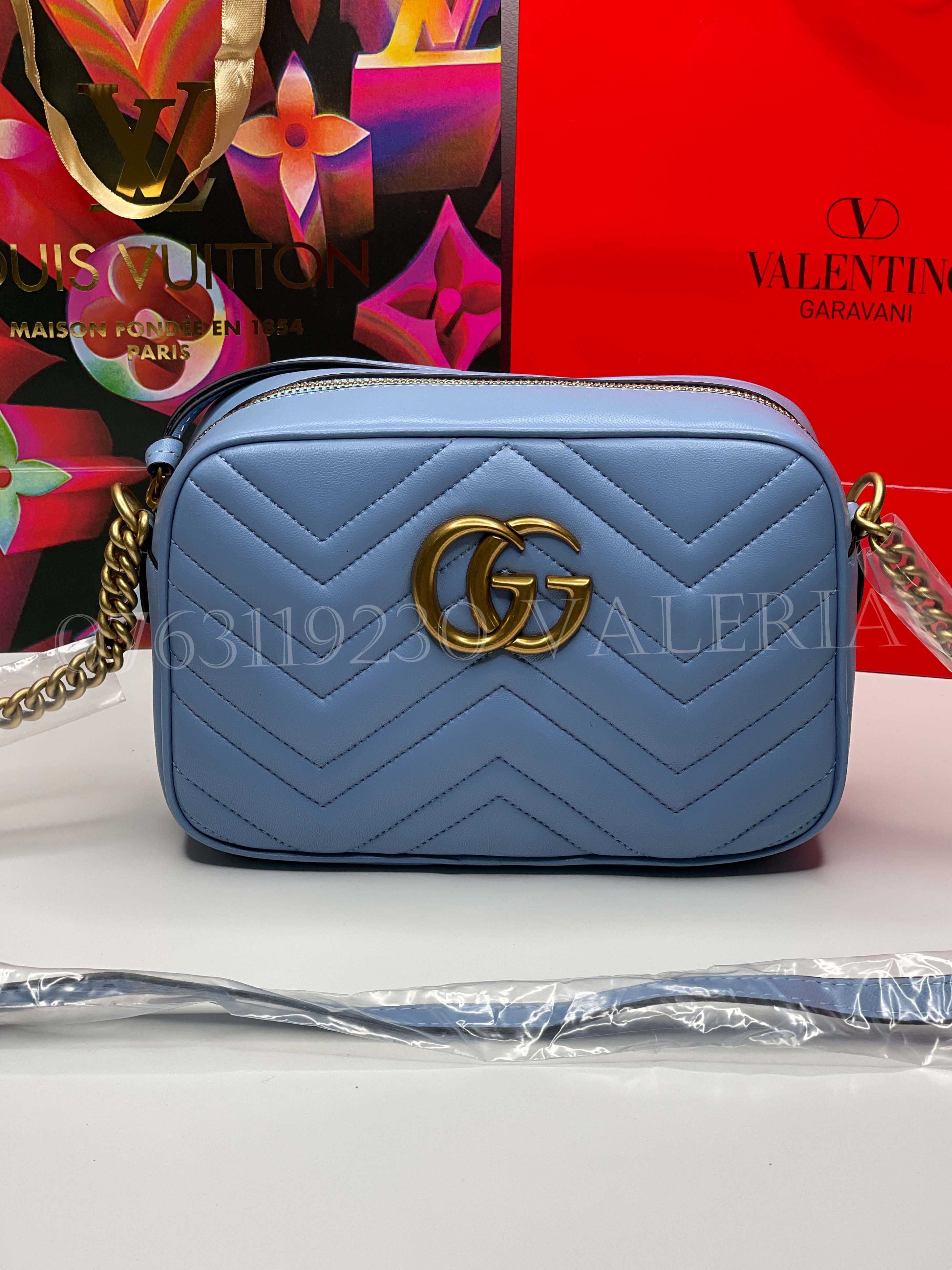 Geanta Gucci Camera Blue