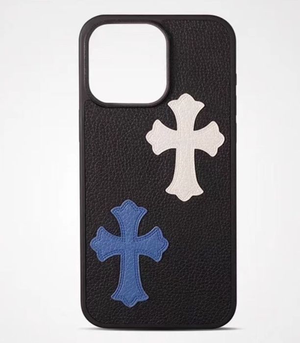 Chrome Hearts Leather Case with patchwork (custom)