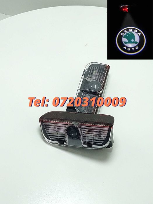 Proiectoare Logo Skoda Superb Portiera  Led Laser emblema sigla H