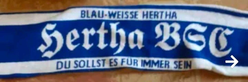 Фенски футболен шал на Херта Берлин football Herta Berlin